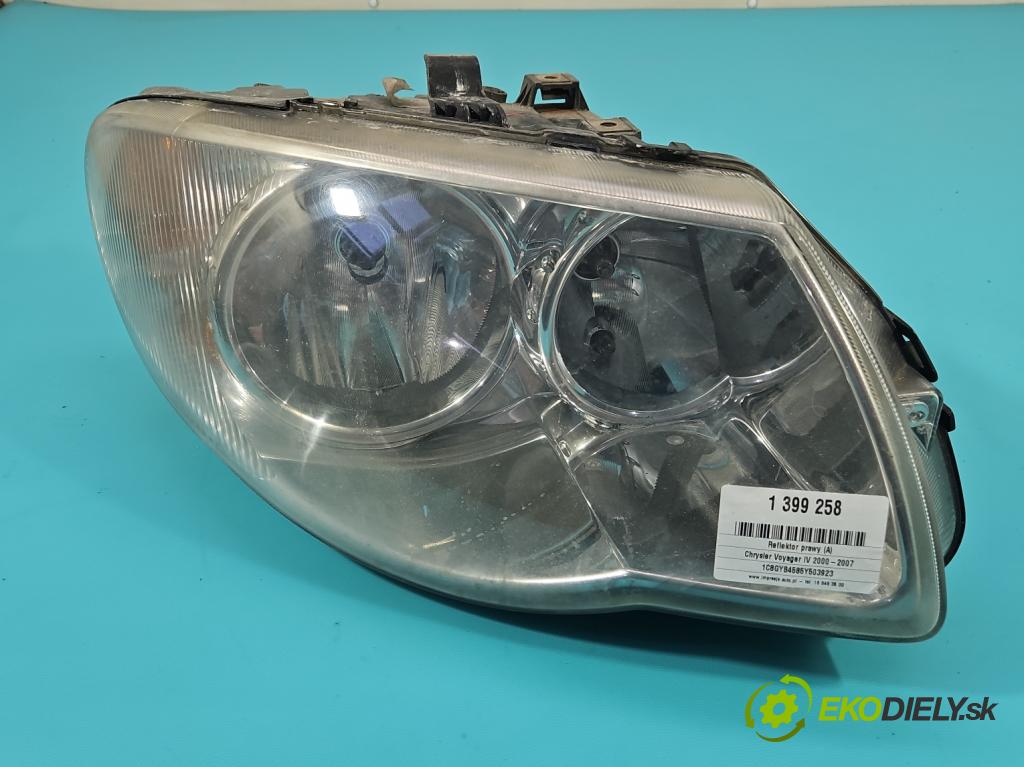 Chrysler Voyager IV 2000-2007 2.8 crdi 150 HP automatic 110 kW 2776 cm3 5- Reflektor: pravý  (Pravé)