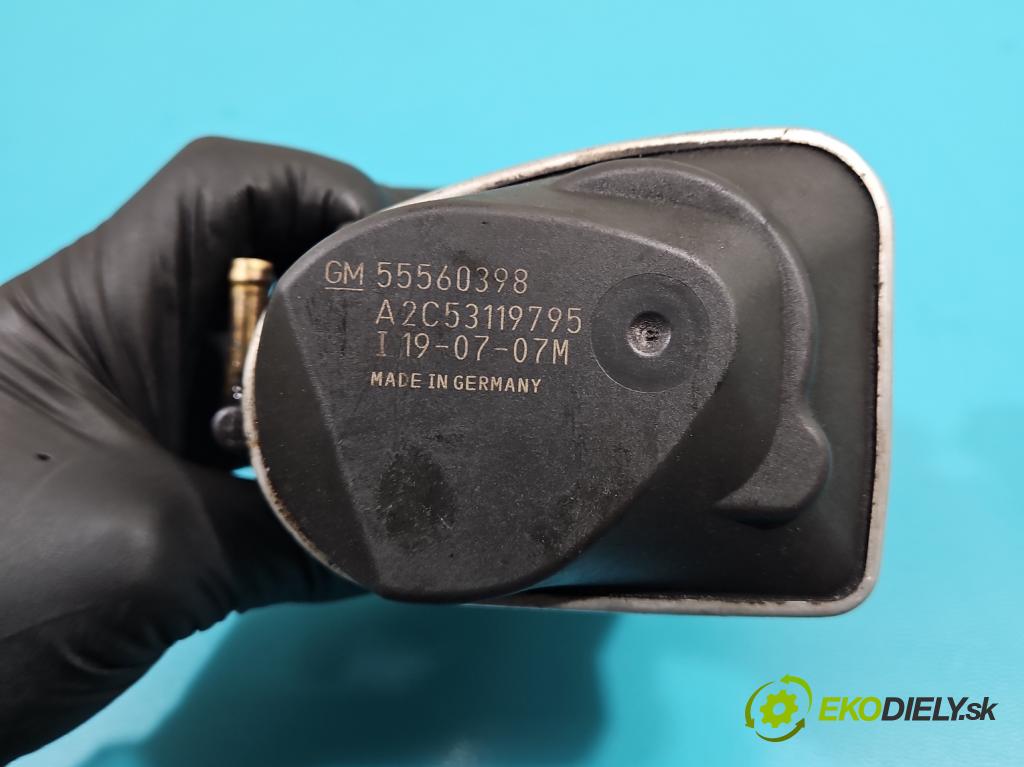 Opel Astra III 2004-2014 1.6 16V Z16XER 116 hp manual 85 kW 1598 cm3 5- škrticí klapka 55560398 (Škrticí klapka)