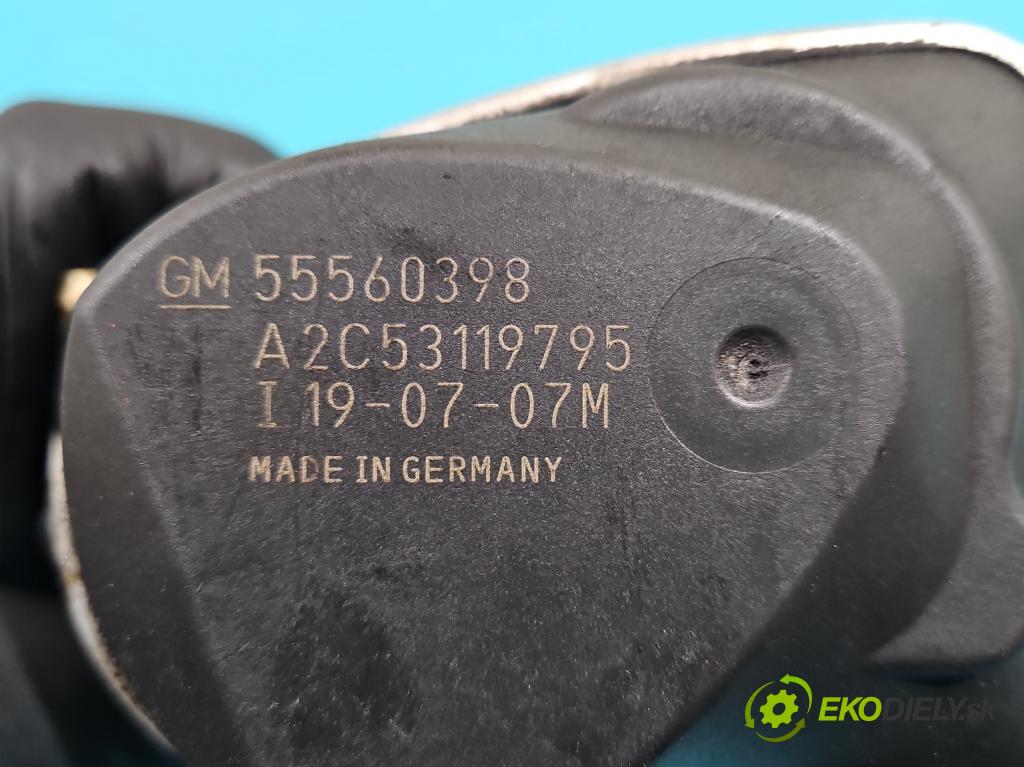 Opel Astra III 2004-2014 1.6 16V Z16XER 116 hp manual 85 kW 1598 cm3 5- škrticí klapka 55560398 (Škrticí klapka)