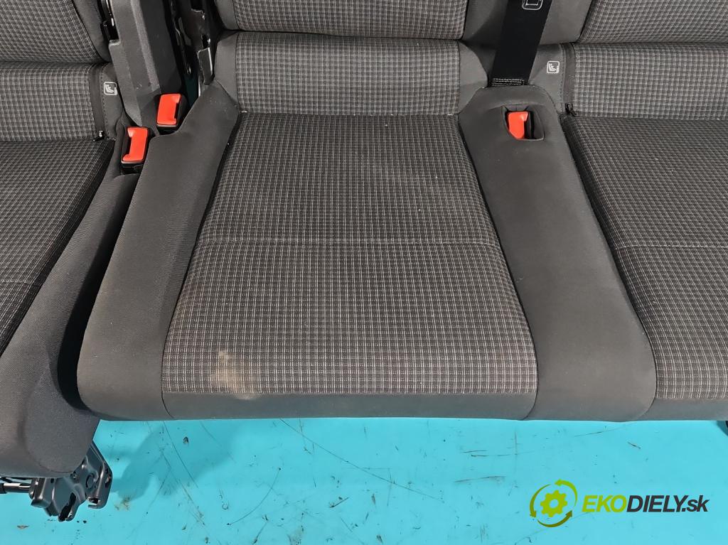 Vw Caddy IV 2020- 2.0 tdi 122 HP manual 90 kW 1968 cm3 5- Pohovka: zadné  (Sedačky, sedadlá)