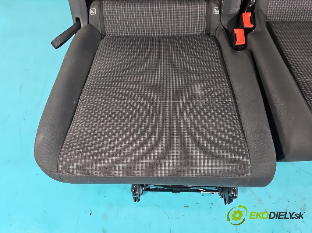 Vw Caddy IV 2020- 2.0 tdi 122 HP manual 90 kW 1968 cm3 5- Pohovka: zadné  (Sedačky, sedadlá)