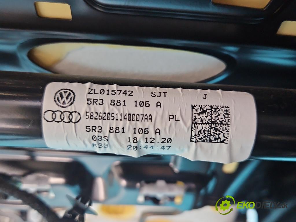 Vw Caddy IV 2020- 2.0 tdi 122 HP manual 90 kW 1968 cm3 5- Sedačka pravý  (Sedačky, sedadlá)