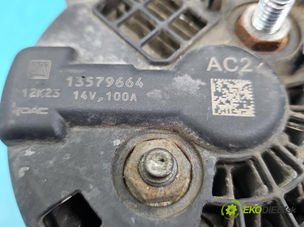 Chevrolet Aveo T300 2011-2014 1.2 16V 69KM manual 51 kW 1229 cm3 5- Alternator 13579664 (Alternátory)