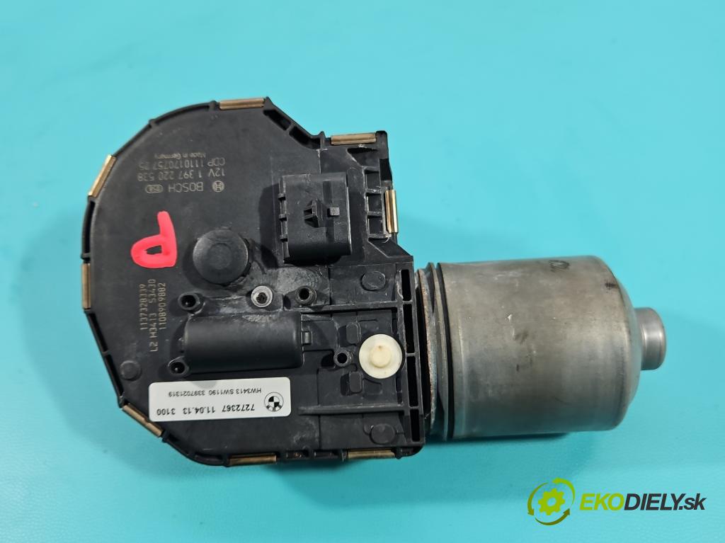 Bmw 5 F10 2010-2017 3.0d 258 hp automatic 190 kW 2993 cm3 5- motor stěračů přední 7272367
