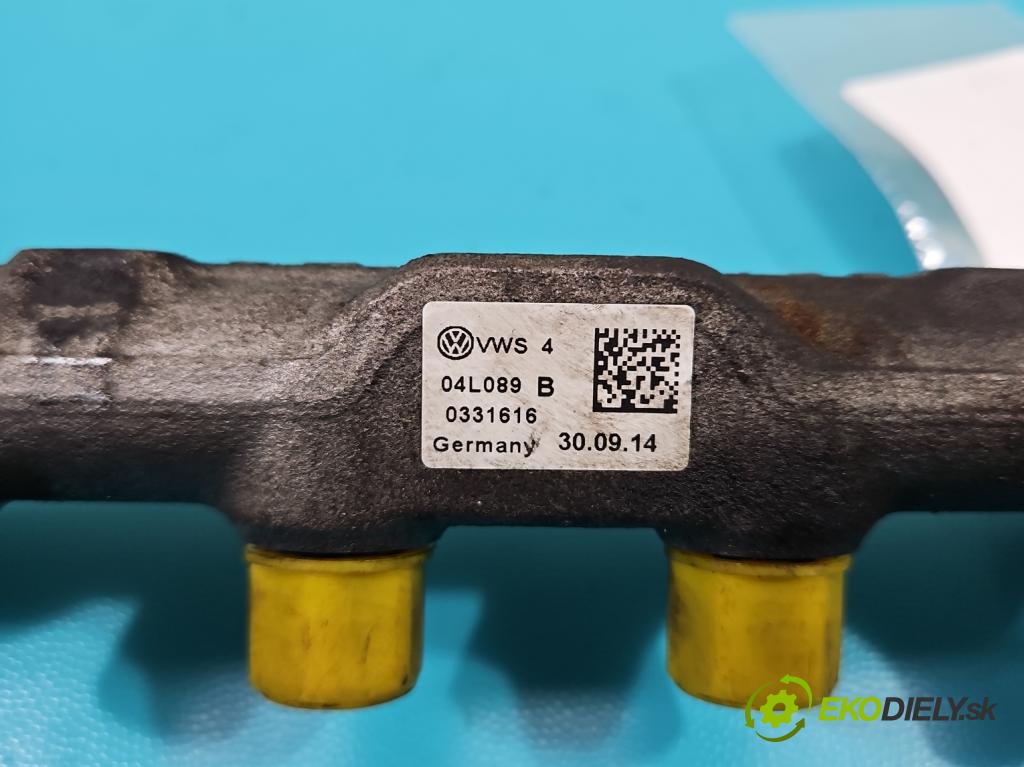 Seat Leon III 2012-2020 2.0 tdi 150 HP manual 110 kW 1968 cm3 5- lišta vstrekovacia 04L089B (Vstrekovacie lišty)