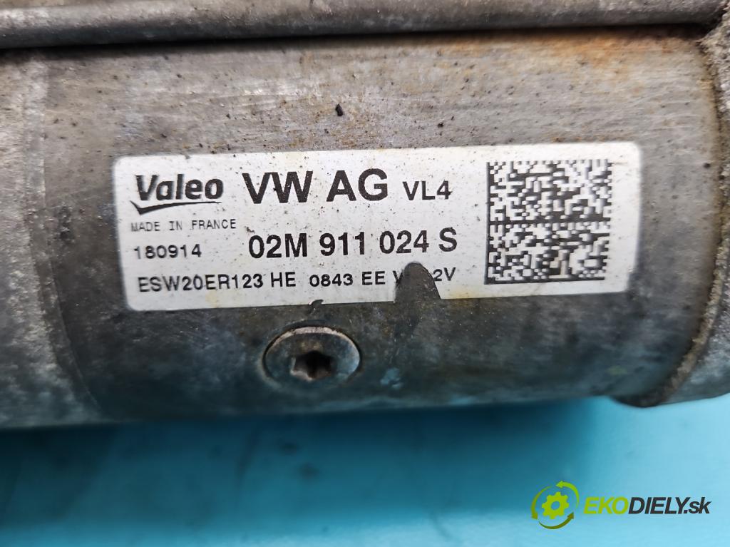 Seat Leon III 2012-2020 2.0 tdi 150 HP manual 110 kW 1968 cm3 5- štartér 02M911024S (Štartéry)