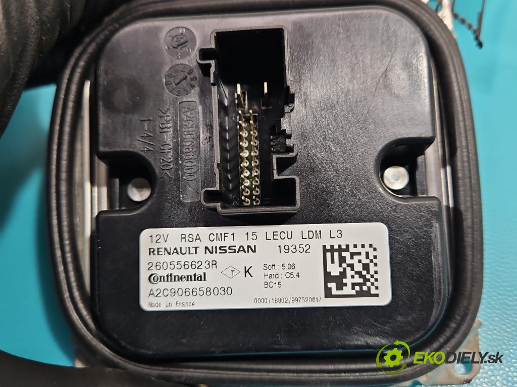 Renault Clio IV 2012-2020 0.9 T 90 HP manual 66 kW 898 cm3 5- střídač: xenon 260556623R (Riadiace jednotky xenónu)