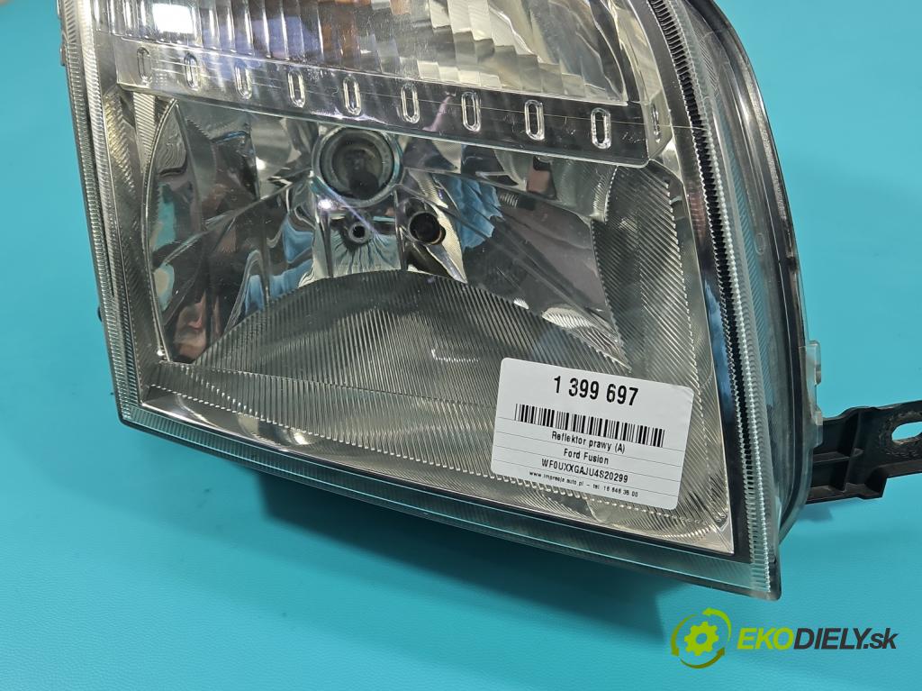 Ford Fusion 1.4 16V 80 HP manual 59 kW 1388 cm3 5- Reflektor: pravý (Pravé)