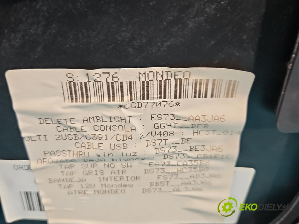 Ford Mondeo Mk5 2014-2022 2.0 tdci 150 HP manual 110,3 kW 1997 cm3 5- operadlo  (Lakťové opierky)