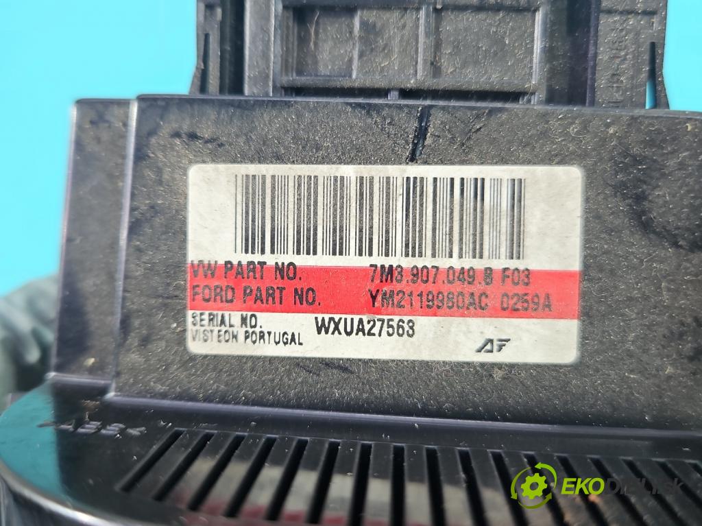 Vw Sharan I 1995-2010 2.0 8V 116 HP manual 85 kW 1984 cm3 5- panel kúrenia 7M8907049B