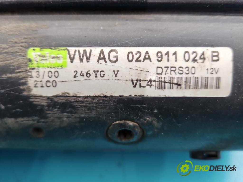 Vw Bora 1.9 tdi 110 HP manual 81 kW 1896 cm3 4- štartér 02A911024B (Štartéry)