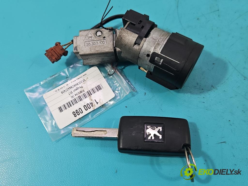 Peugeot 307 1.6 hdi 90 HP manual 66,2 kW 1560 cm3 5- Spínačka  (Spínacie skrinky a kľúče)