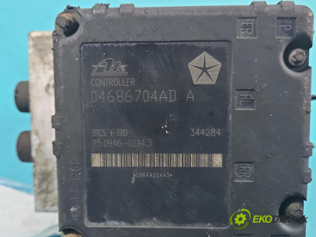 Chrysler Voyager IV 2000-2007 2.8 crdi 150 HP automatic 110 kW 2776 cm3 5- čerpadlo abs 04686704AD (Pumpy ABS)