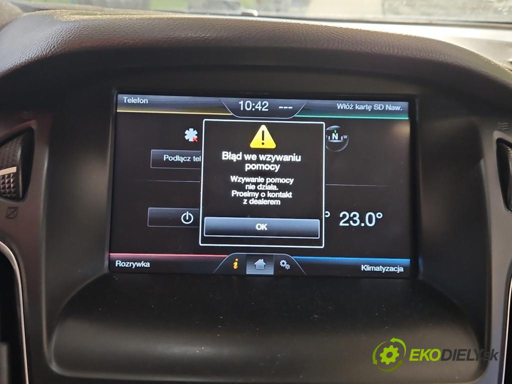 Ford Focus Mk3 2010-2018 1.5 tdci 120 HP manual 88 kW 1499 cm3 5- Zobrazit: BM5T-18B955-FE (Prístrojové dosky, displeje)