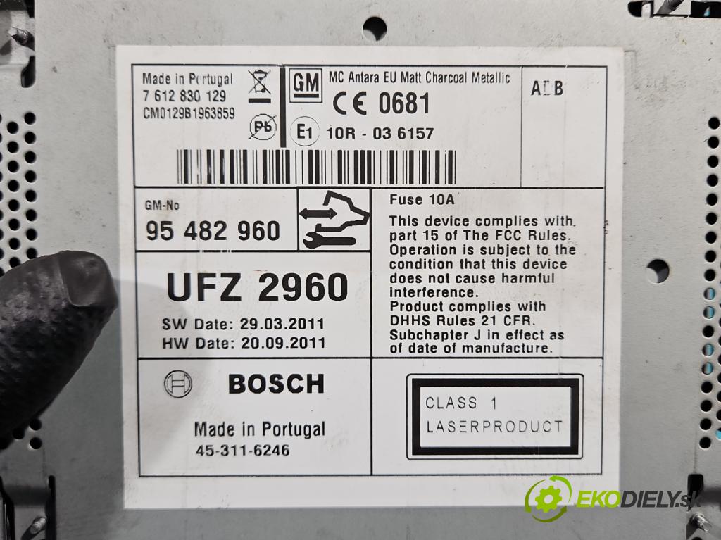 Opel Antara 2006-2015 2.2 cdti 163 HP automatic 120 kW 2231 cm3 5- Radio originál 95482960