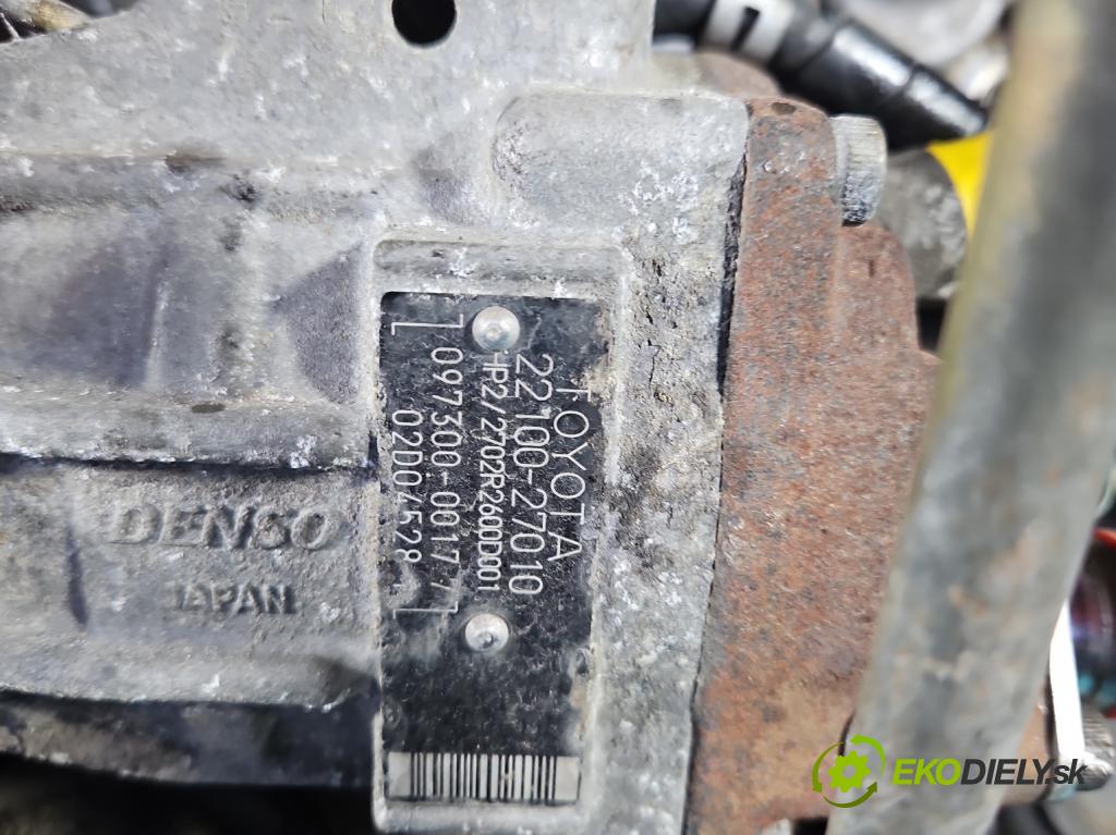 Toyota Corolla E12 2001-2009 2.0 D4D 110 HP manual 81 kW 1995 cm3 3- čerpadlo vstrekovacia 097300-00177 (Vstrekovacie čerpadlá)