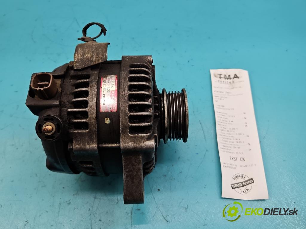 Toyota Corolla E12 2001-2009 2.0 D4D 110 HP manual 81 kW 1995 cm3 3- Alternator 27060-27070 (Alternátory)
