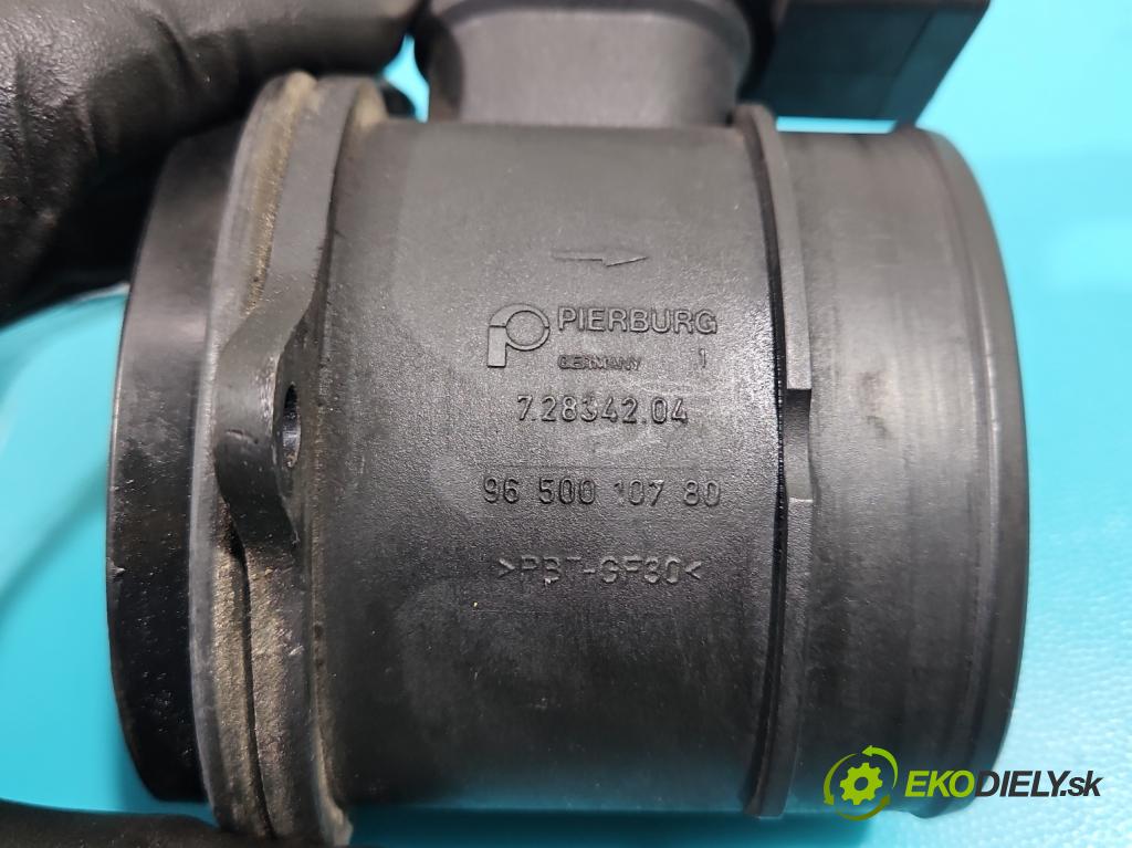 Peugeot 307 1.6 hdi 90 HP manual 66,2 kW 1560 cm3 5- průtokoměr: 9650010780 (Váhy vzduchu)