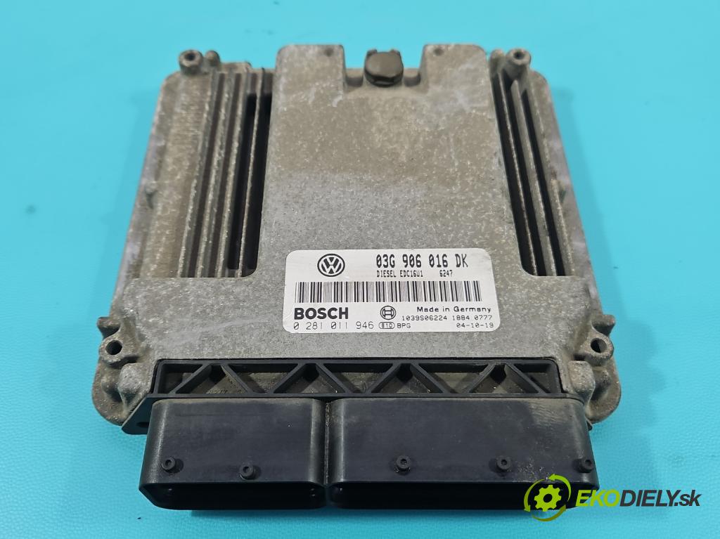 Vw Touran I 2003-2015 1.9 tdi (BKC) 105 HP automatic 77 kW 1896 cm3 5- riadiaca jednotka motora 03G906016DK