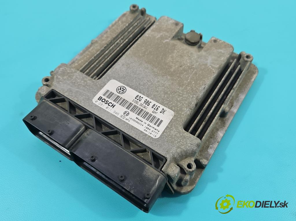 Vw Touran I 2003-2015 1.9 tdi (BKC) 105 HP automatic 77 kW 1896 cm3 5- riadiaca jednotka motora 03G906016DK