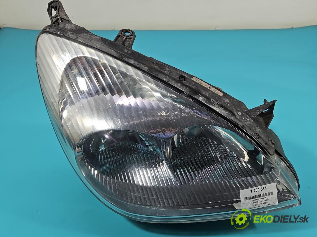 Citroen C5 I 2001-2008 1,8.0 16V 116 HP manual 85 kW 1749 cm3 5- Reflektor: pravý 9632664780 (Pravé)