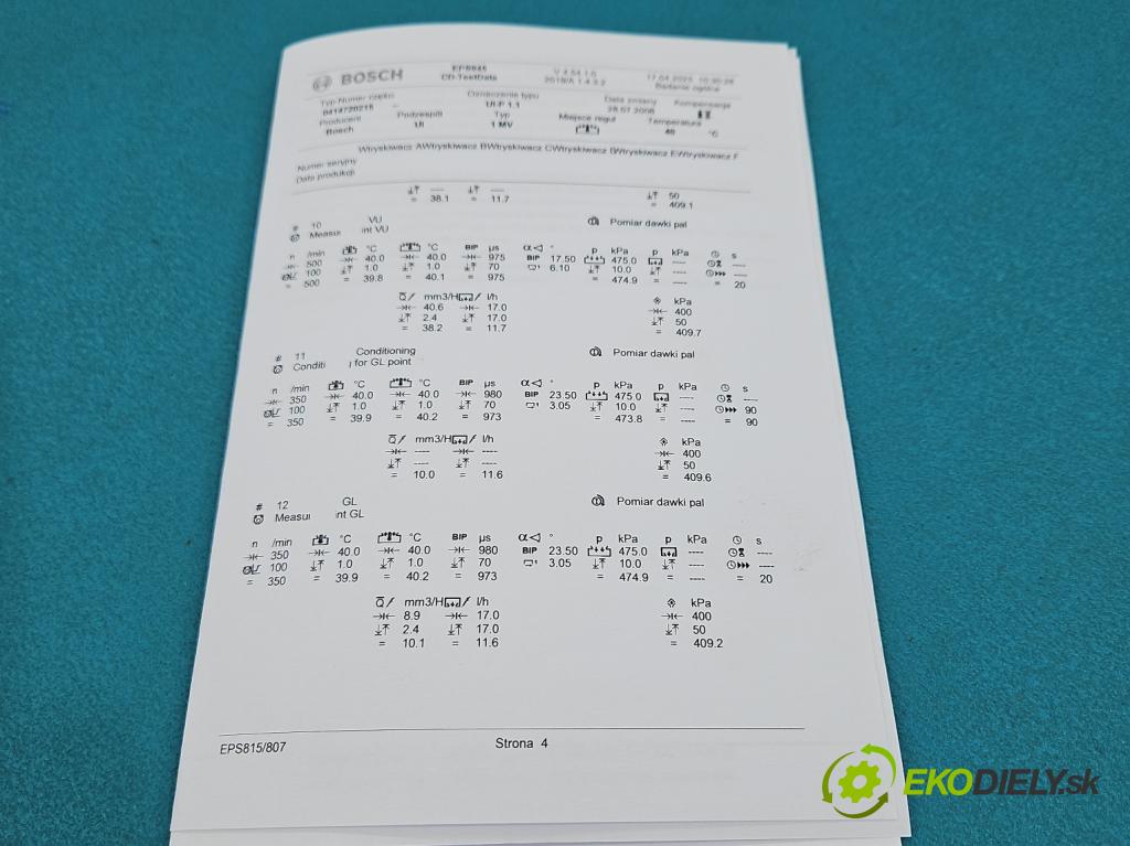 Vw Touran I 2003-2015 1.9 tdi (BKC) 105 hp automatic 77 kW 1896 cm3 5- vstřikovací čerpadlo 0414720215 (Vstřikovače)