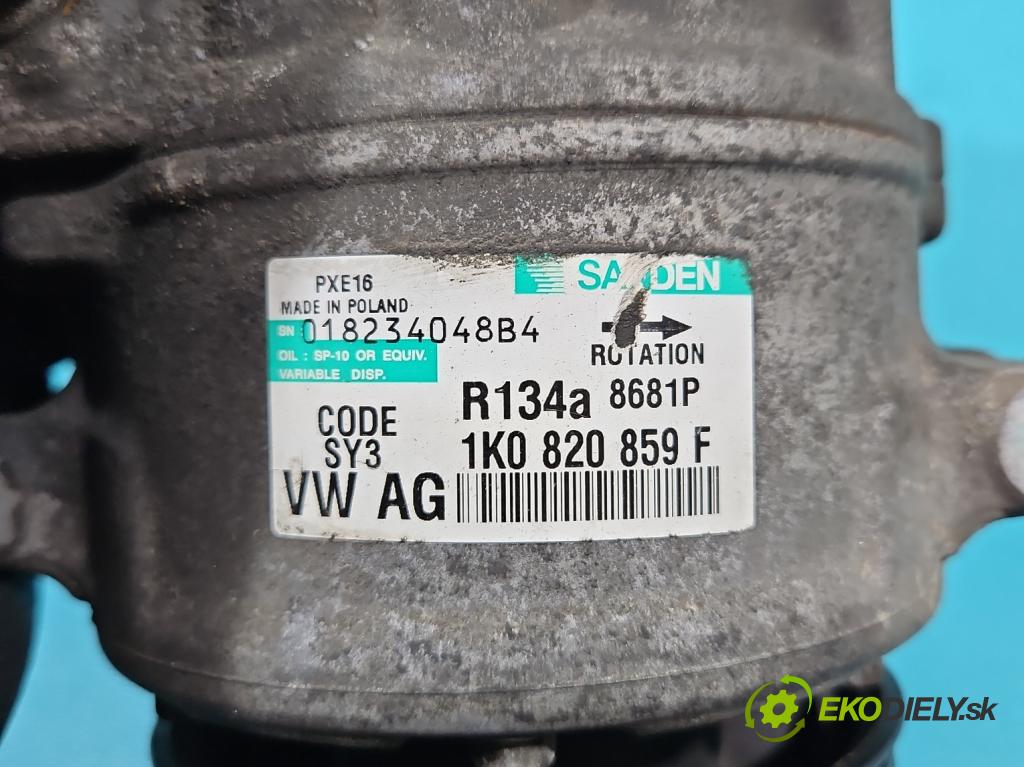 Vw Touran I 2003-2015 1.9 tdi (BKC) 105 hp automatic 77 kW 1896 cm3 5- Kompresor: klíma 1K0820859F (Kompresory)