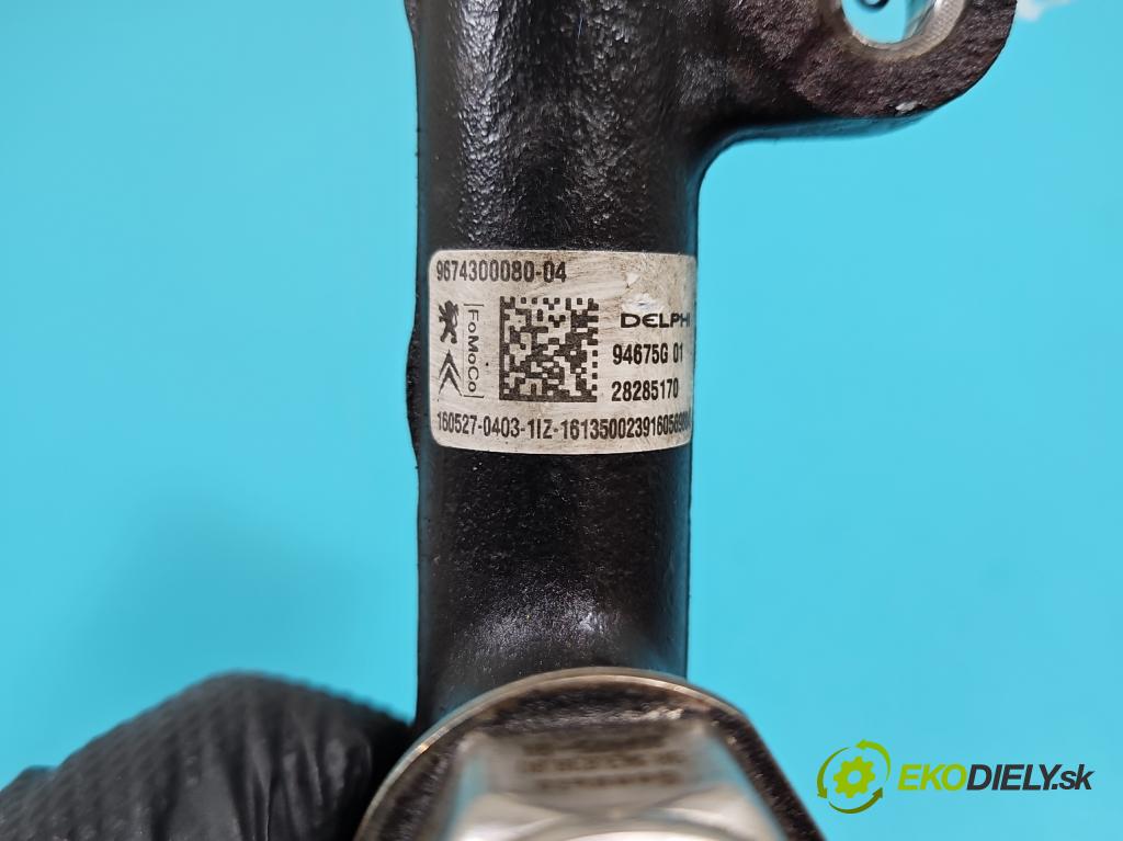 Ford Mondeo Mk5 2014-2022 2.0 tdci 150 HP manual 110,3 kW 1997 cm3 5- lišta vstrekovacia 9674300080-04 (Vstrekovacie lišty)