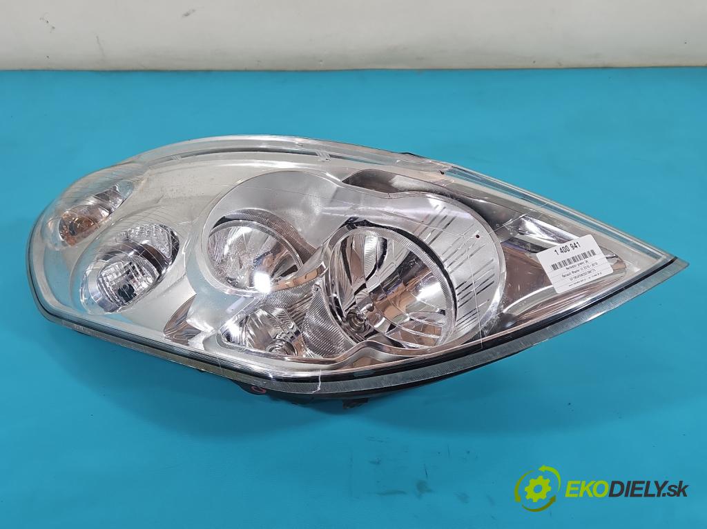 Renault Master III 2010-2019 2.3 dci 101 HP manual 74 kW 2299 cm3 5- Reflektor: pravý  (Pravé)
