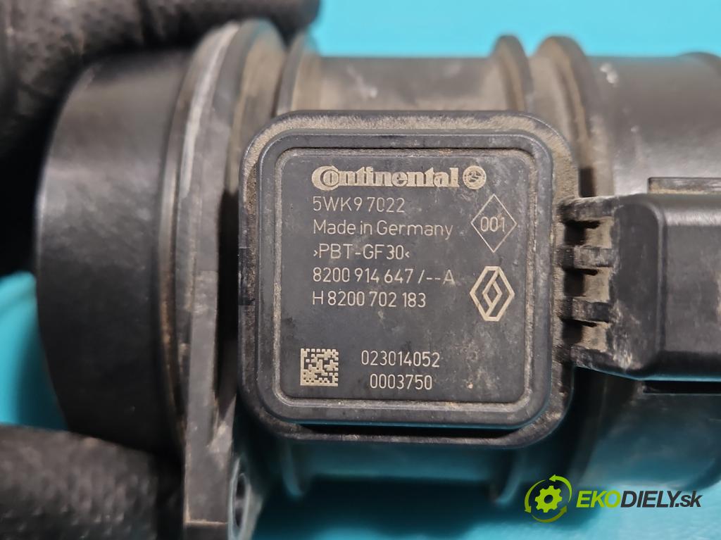 Renault Master III 2010-2019 2.3 dci 101 HP manual 74 kW 2299 cm3 5- průtokoměr: 8200914647 (Váhy vzduchu)