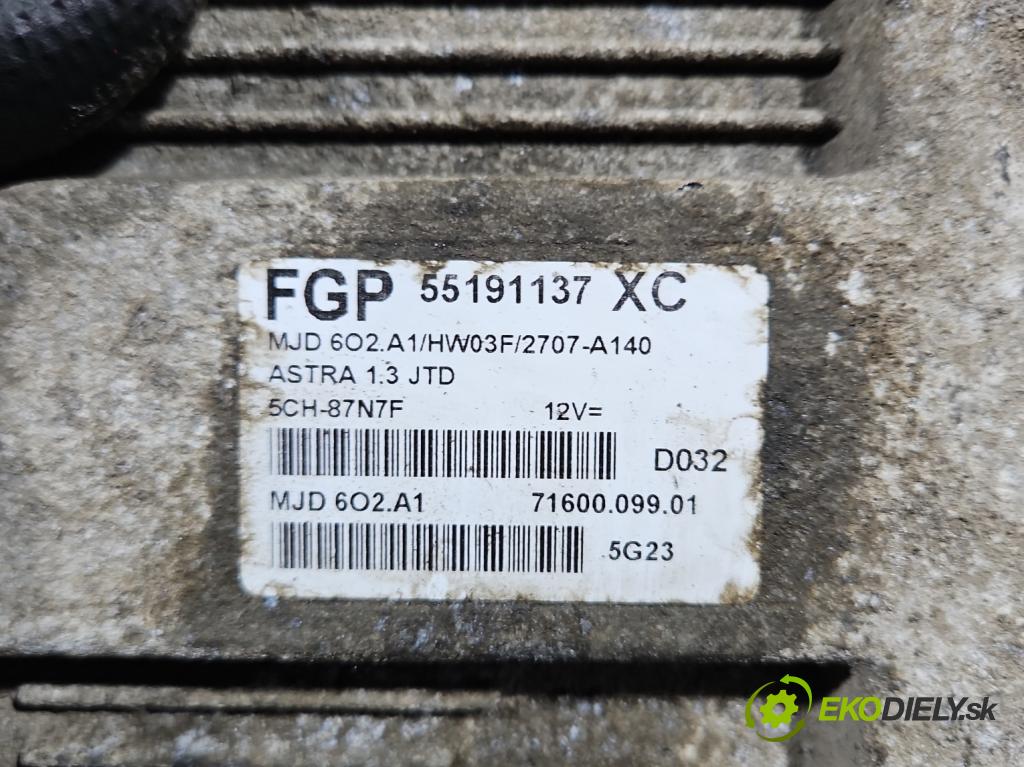Opel Astra III 2004-2014 1,3.0 cdti 90 hp manual 66 kW 1248 cm3 5- řídící jednotka motoru 55191137