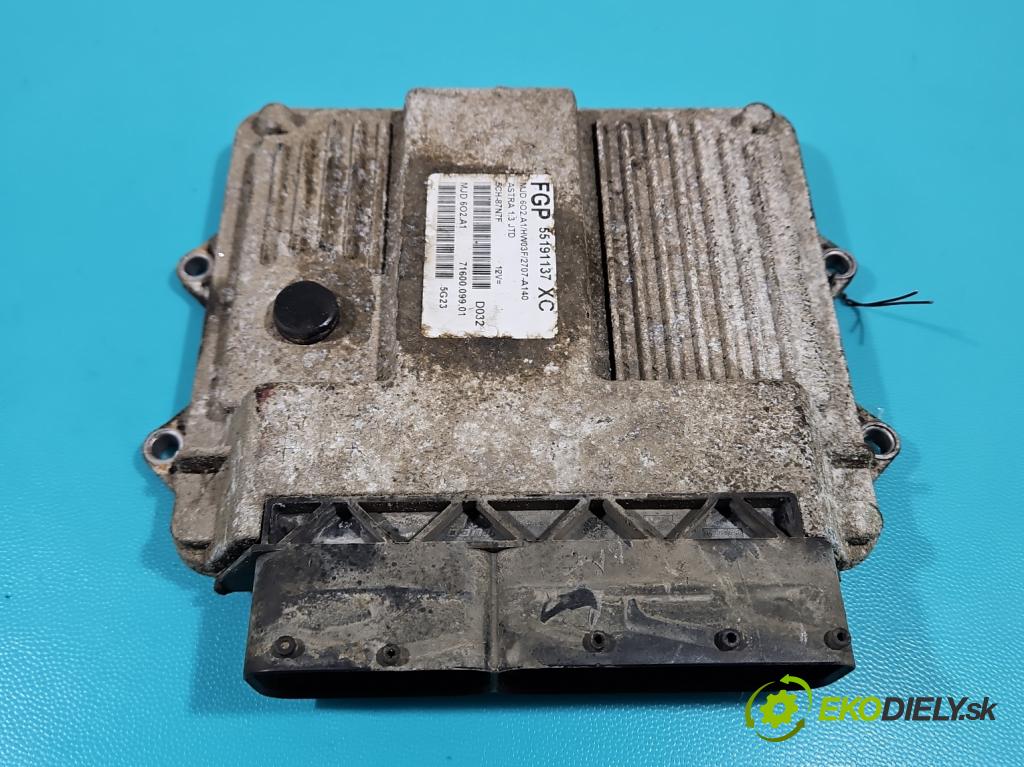 Opel Astra III 2004-2014 1,3.0 cdti 90 hp manual 66 kW 1248 cm3 5- řídící jednotka motoru 55191137