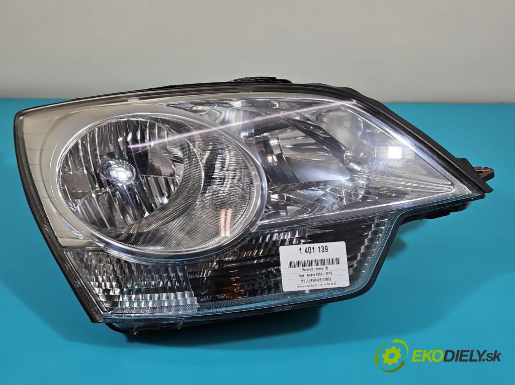 Opel Antara 2006-2015 2.2 cdti 163 HP automatic 120 kW 2231 cm3 5- Reflektor: pravý  (Pravé)