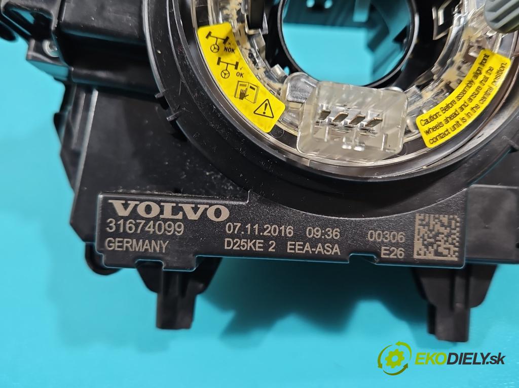 Volvo V90 2016- 2.0 D5 235 HP automatic 173 kW 1969 cm3 5- prepínač komplex: 31674099 (Prepínače, spínače, tlačidlá a ovládače kúrenia)