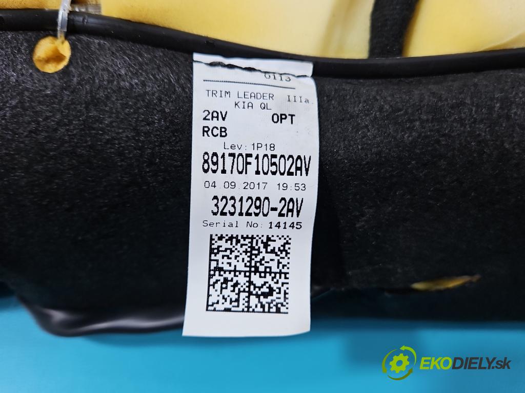 Kia Sportage IV 2015-2021 1.7 crdi 141 HP automatic 104 kW 1685 cm3 5- Pohovka: zadné  (Sedačky, sedadlá)