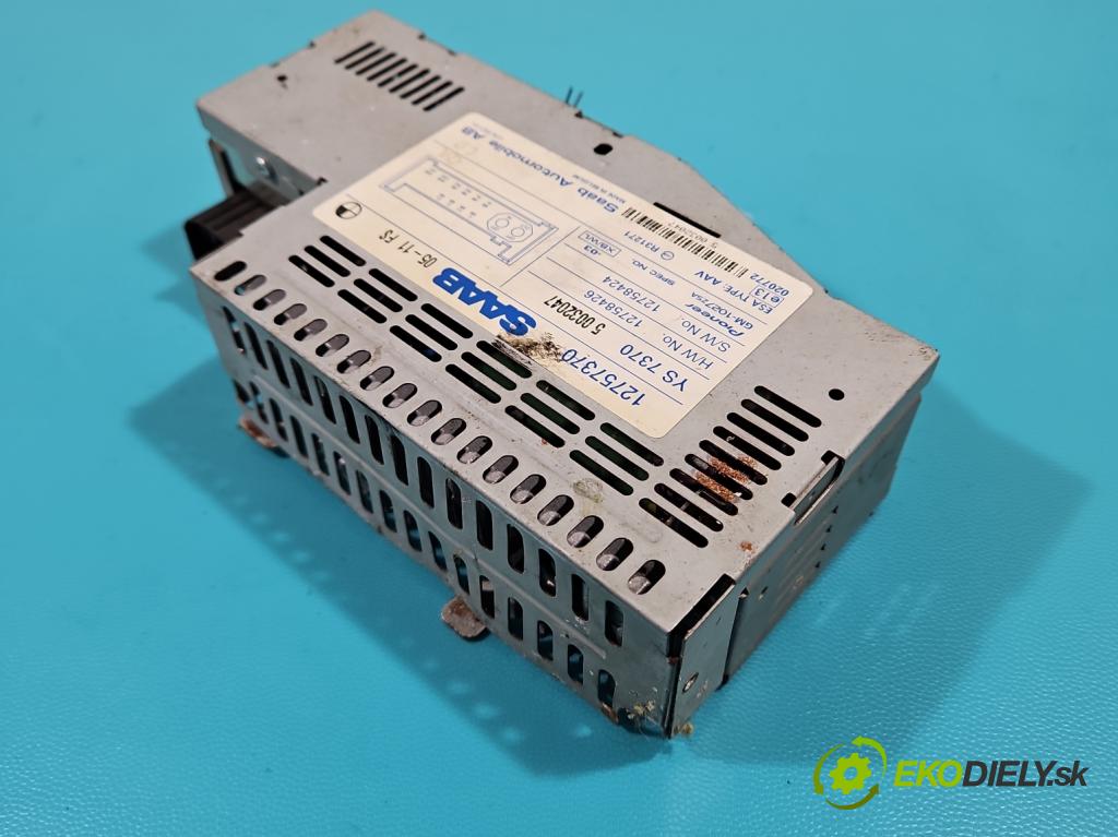 Saab 9-3 II 2002-2012 2.0 T 150 HP manual 110 kW 1998 cm3 4- Zesilovač: 12757370 (Zosilňovače)