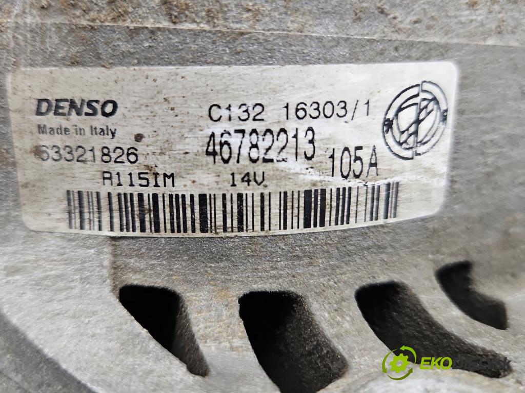Fiat Stilo 1.9 jtd 116 HP manual 85 kW 1910 cm3 5- Alternator 46782213 (Alternátory)