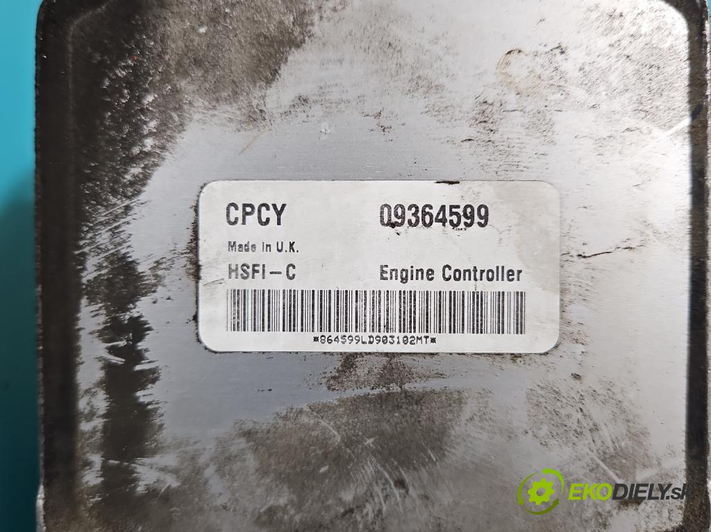 Opel Vectra B 1995-2002 1.6 16V 101 HP manual 74 kW 1598 cm3 4- riadiaca jednotka motora 09364599