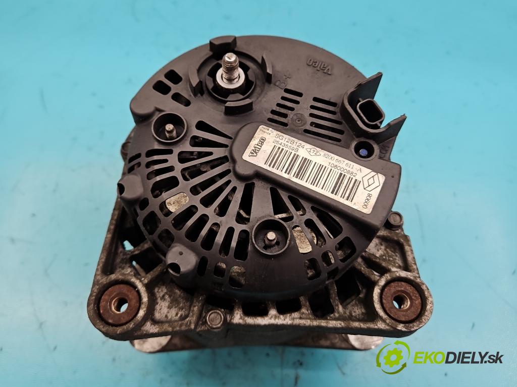 Renault Scenic II 2003-2009 1.9 dci 131 HP manual 96 kW 1870 cm3 5- Alternator 8200667611 (Alternátory)