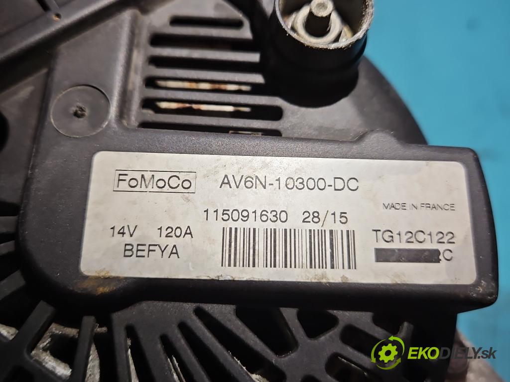 Ford Focus Mk3 2010-2018 1.5 tdci 120 HP manual 88 kW 1499 cm3 5- Alternator AV6N-10300-DC (Alternátory)