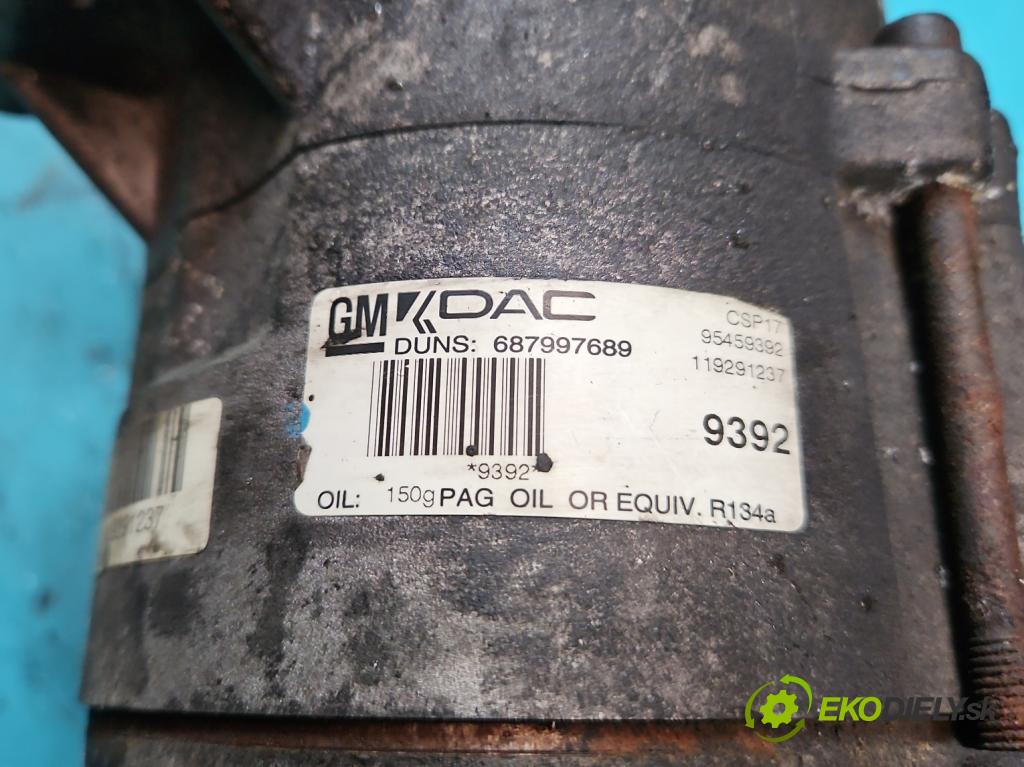 Opel Antara 2006-2015 2.2 cdti 163 HP automatic 120 kW 2231 cm3 5- Kompresor: klimatizácie 95459392 (Kompresory klimatizácie)