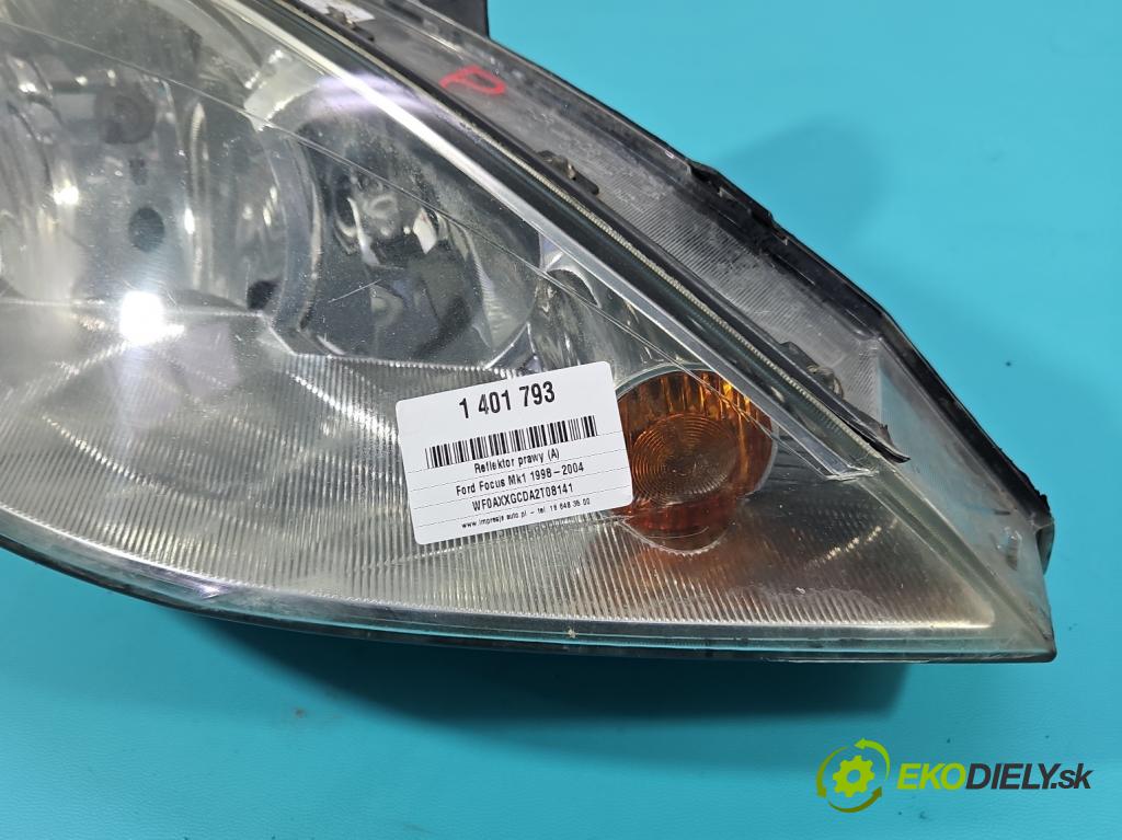 Ford Focus Mk1 1998-2004 1.8 tddi 90 HP manual 66 kW 1753 cm3 5- Reflektor: pravý  (Pravé)