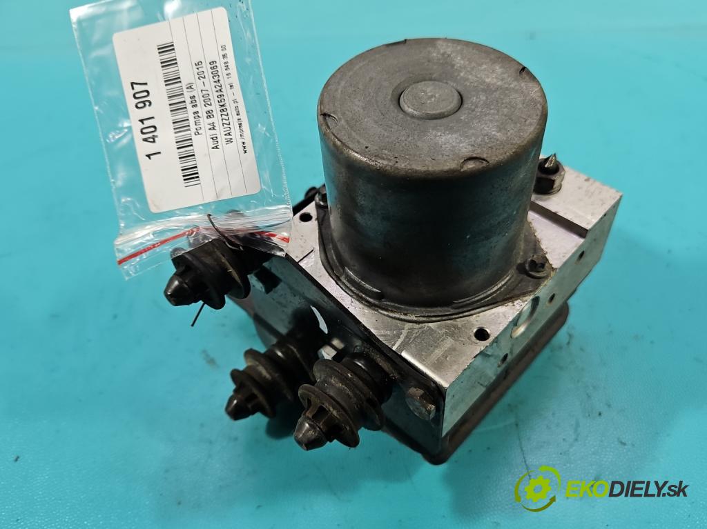 Audi A4 B8 2007-2015 1.8 TFSI 120 HP manual 88 kW 1798 cm3 5- čerpadlo abs 0265236107 (Pumpy ABS)