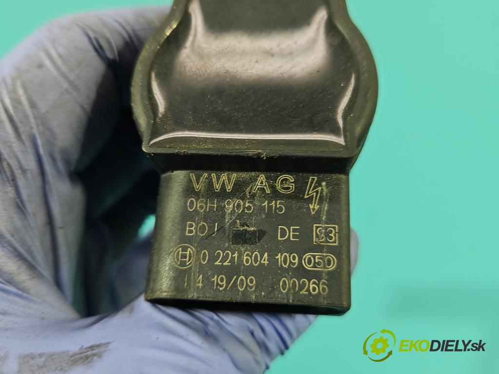 Audi A4 B8 2007-2015 1.8 TFSI 120 HP manual 88 kW 1798 cm3 5- cievka zapaľovacia 06H905115 (Zapaľovacie cievky, moduly)