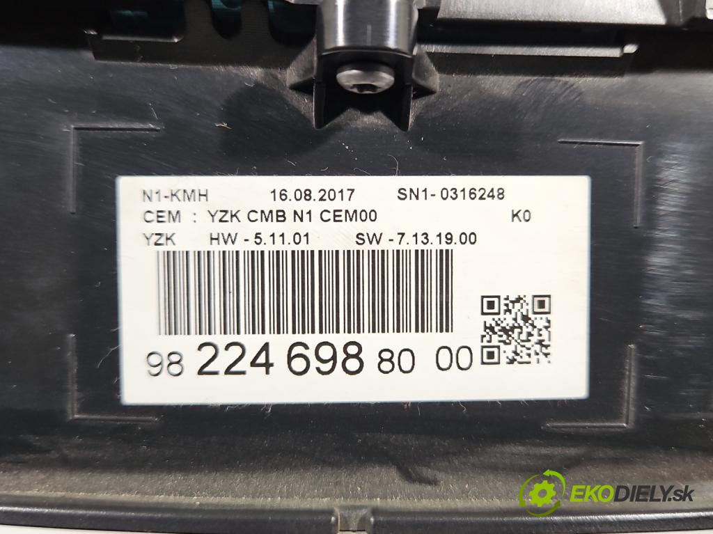 Toyota Proace II 2016- 2.0 D4D 122 HP manual 90 kW 1997 cm3 5- prístrojovka/ budíky 9822469880 (Prístrojové dosky, displeje)