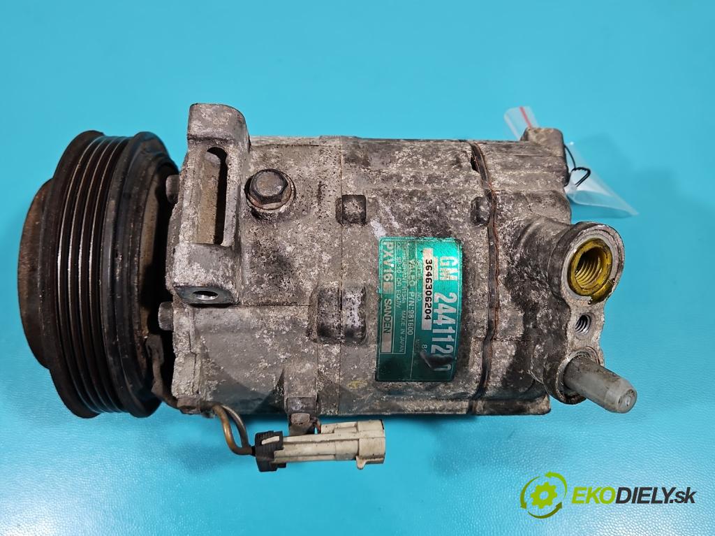 Saab 9-3 II 2002-2012 2.0 T 150 hp manual 110 kW 1998 cm3 4- Kompresor: klíma 24411280 (Kompresory)
