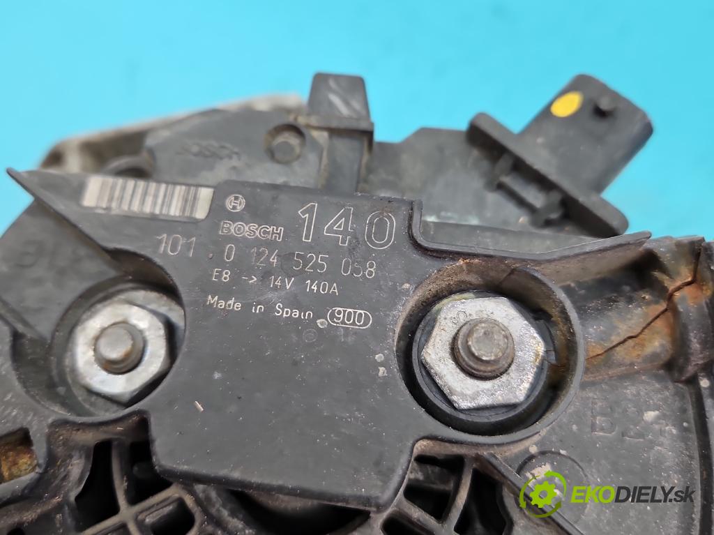 Saab 9-3 II 2002-2012 2.0 T 150 HP manual 110 kW 1998 cm3 4- Alternator 0124525058 (Alternátory)