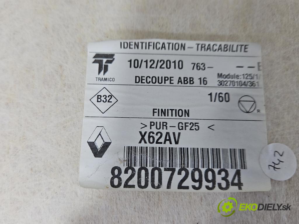 Renault Master III 2010-2019 3el, mírně: Stropný tapacír + Clona STENY: