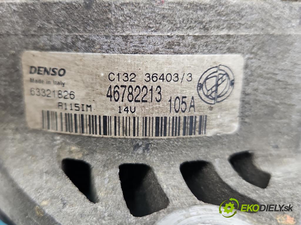 Fiat Stilo 1.9 jtd 116 HP manual 85 kW 1910 cm3 5- Alternator 46782213 (Alternátory)