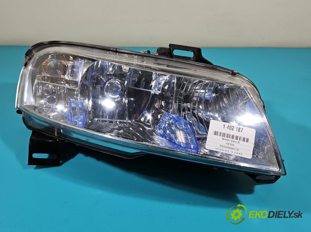 Fiat Stilo 1.9 jtd 116 HP manual 85 kW 1910 cm3 5- Reflektor: pravý (Pravé)